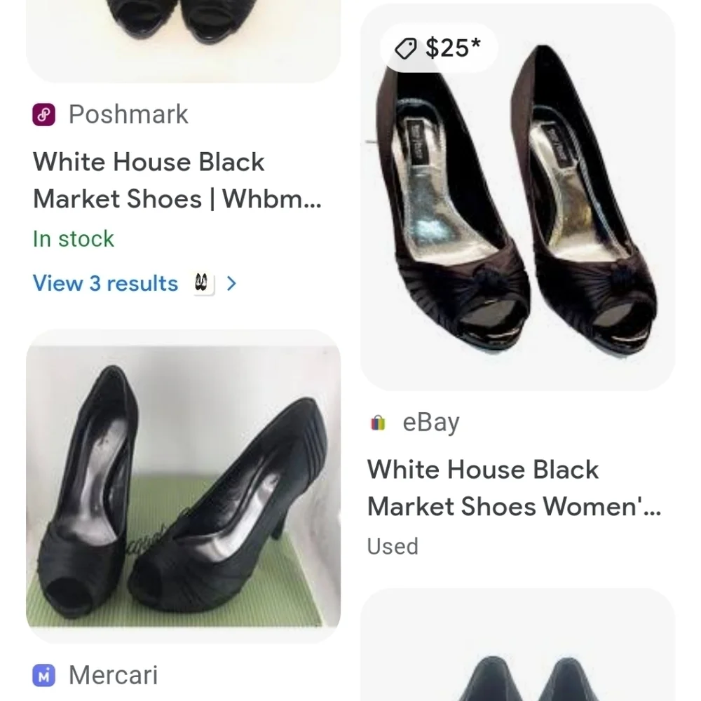 WHITE House/‎ BLACK Market Heels Women's 9M